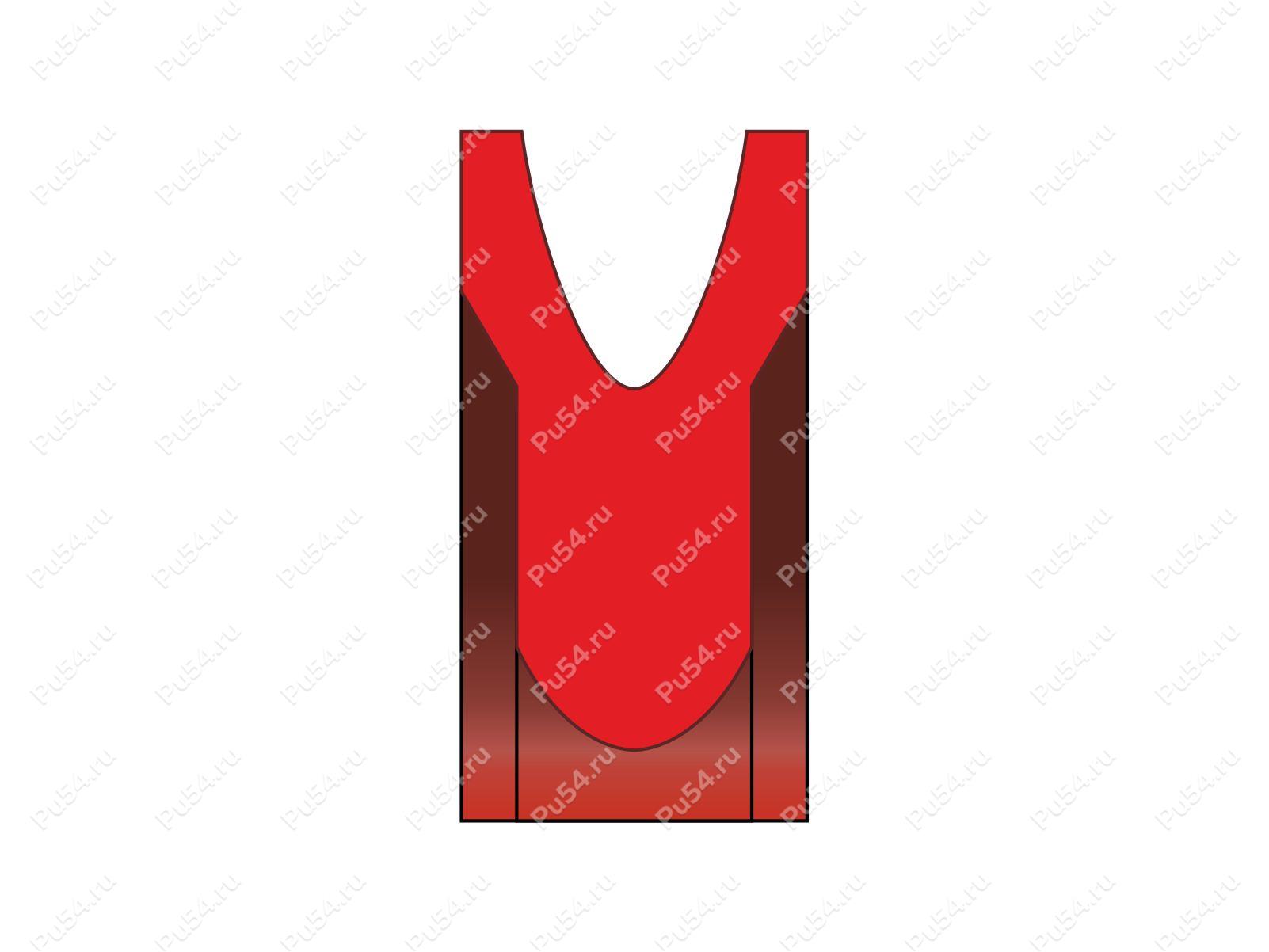 Уплотнение штока 10x19.5x2.3 аналог K67-010 KASTAS, Ki 10 N 891/10 193619 KI-ring KNORR (NPU-165), Product Code 70-08-967024, Polyurethane, PU54/M92/красный, Image №1